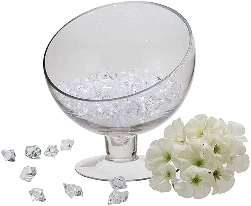 Miniatura 4 de TITA-DONG Cubitos de hielo de cristales de diamante, rocas de hielo trituradas falsas transparentes, diamantes falsos transparentes, diamante de