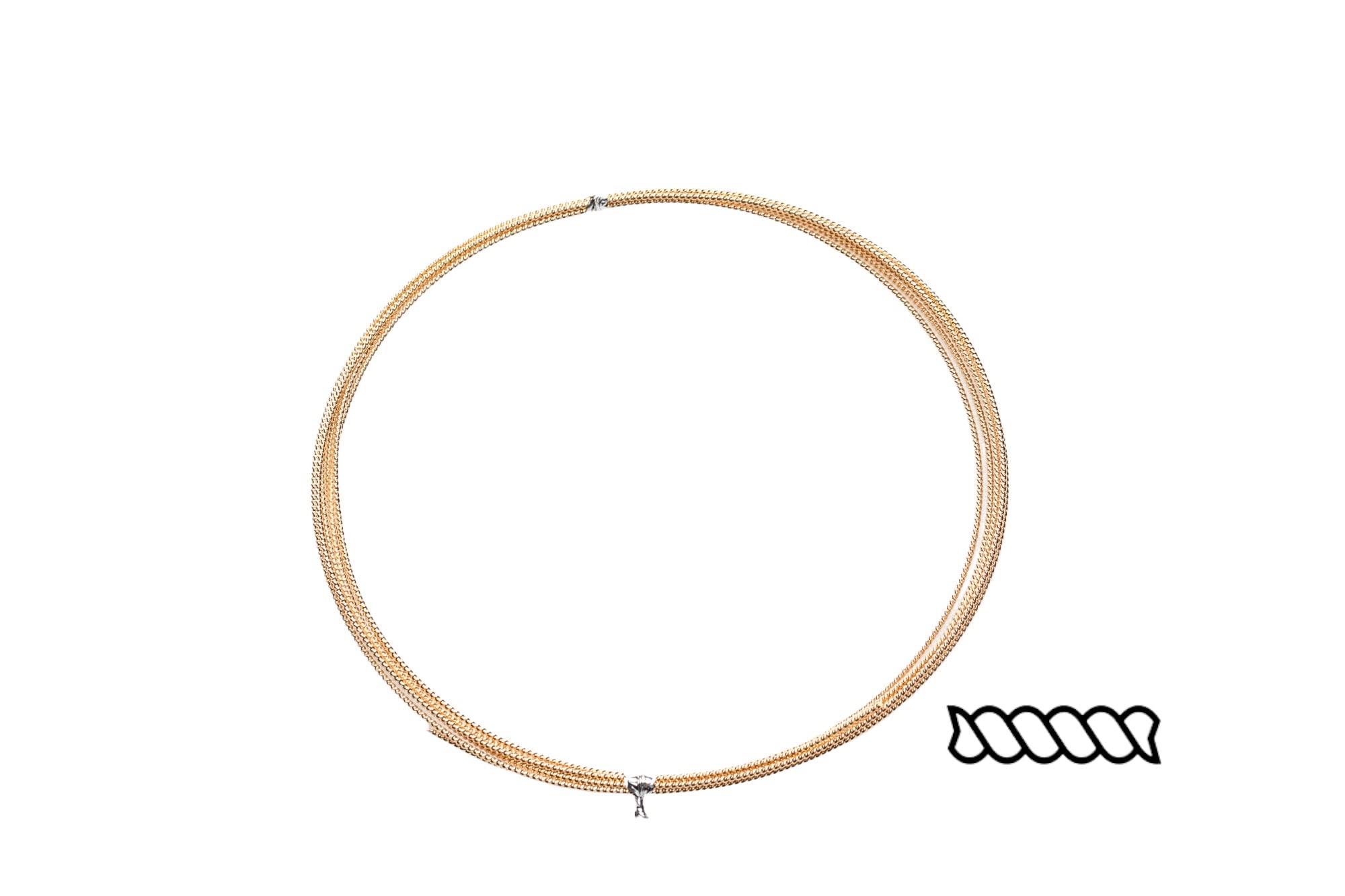 CRAFT WIRE - Alambre de calibre 20, 14/20, relleno de oro amarillo, diseño de torsión, suave, 10 pies