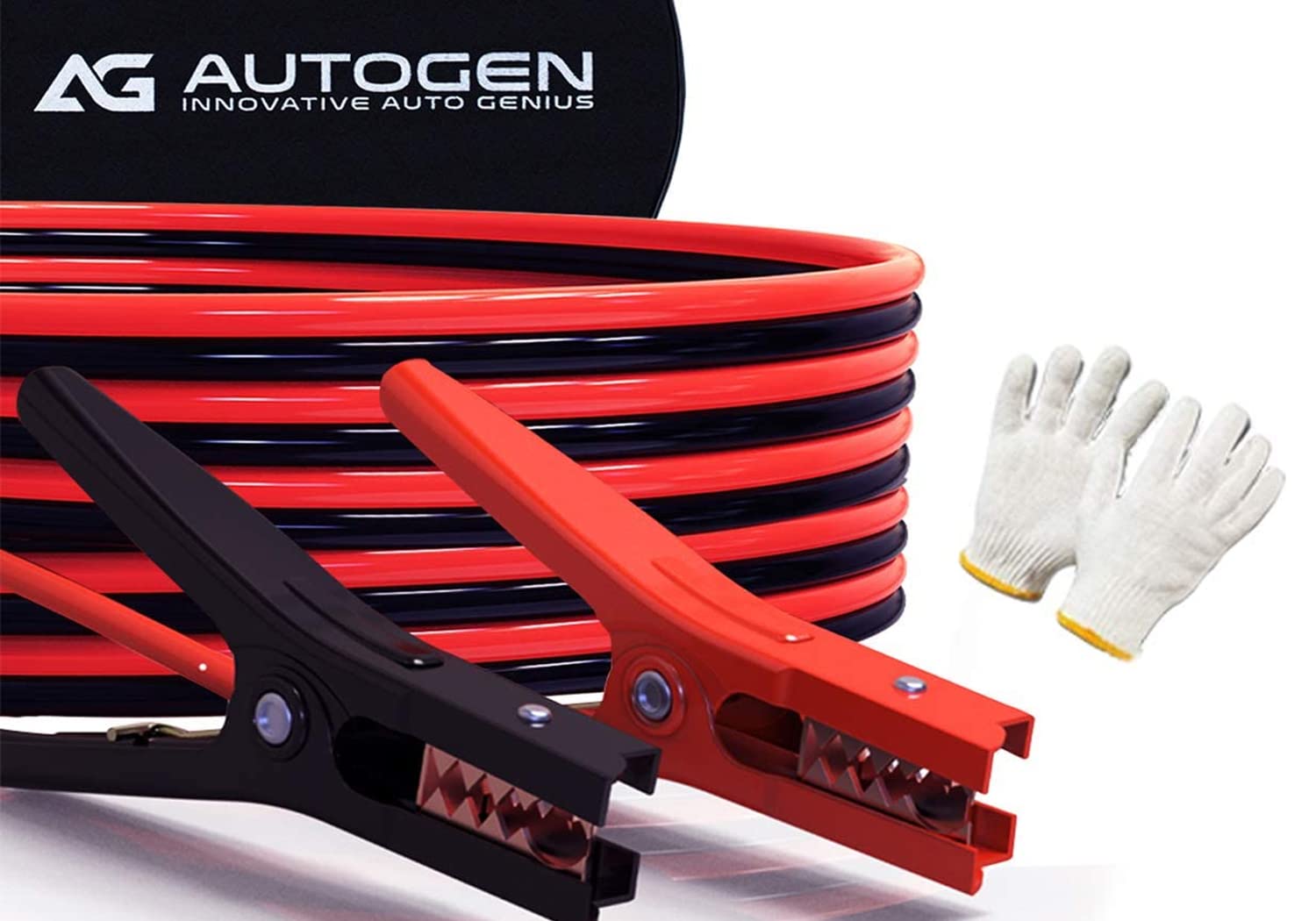 Buy AUTOGEN Jumper Cables 4 Gauge 20 Feet Heavy Duty Booster Cables with Professional Grade