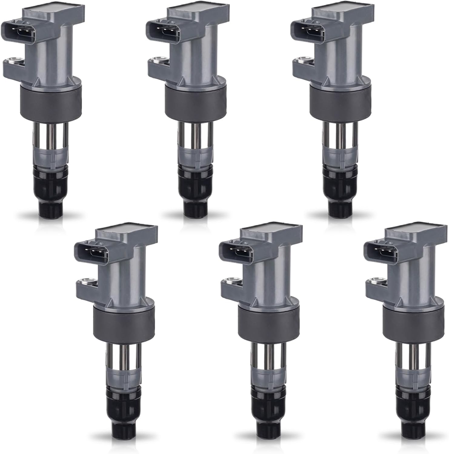 ENA Set of 6 Ignition Coil Pack Compatible with Jaguar 2003-2008 S Type 3.0L, 2001-2005 XType 2.5L, 2001 2002 2003 2004 2005 2006 2007 2008 X-Type 3.0 V6 Coils Replacement for UF435 5C1399 C1402
