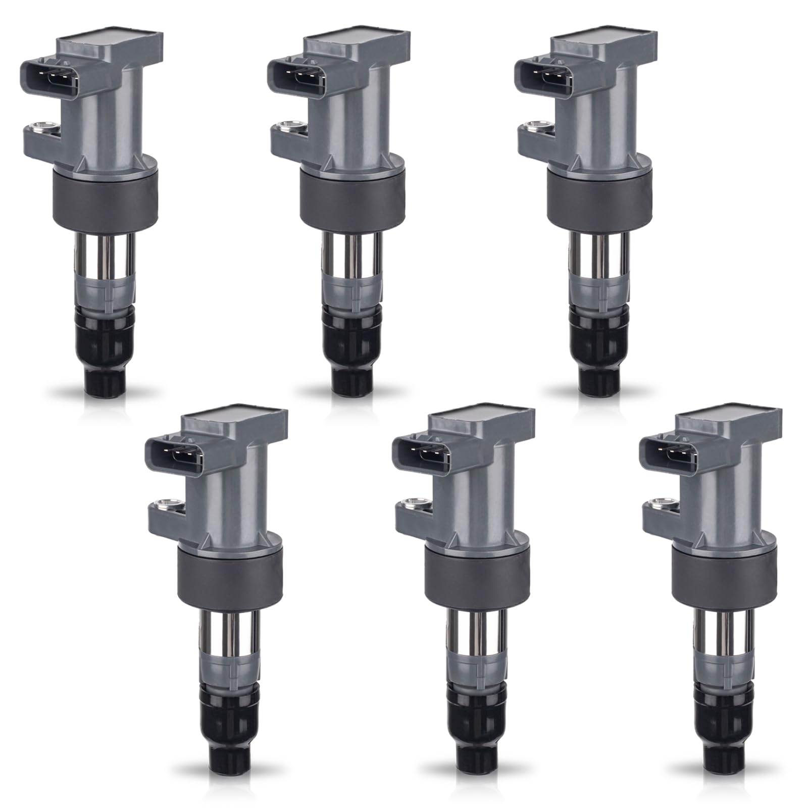 ENA Set of 6 Ignition Coil Pack Compatible with Jaguar 2003-2008 S Type 3.0L, 2001-2005 XType 2.5L, 2001 2002 2003 2004 2005 2006 2007 2008 X-Type 3.0 V6 Coils Replacement for UF435 5C1399 C1402