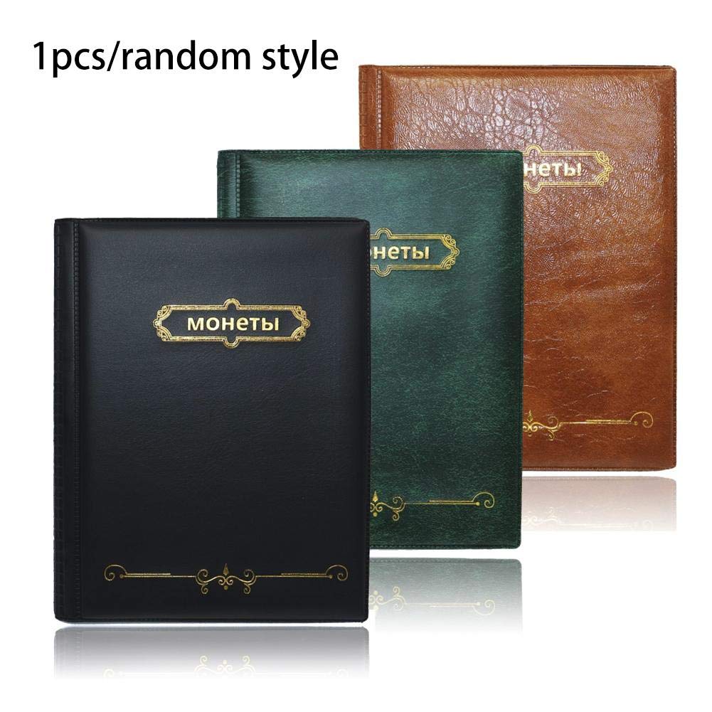 TARTIERY 250 Pockets Coin Collectors Album, Russian Coin Collection Holder Book Storage, Coin Collection Holder, Money Penny Pockets Coin Holders Collection Storage Album Book