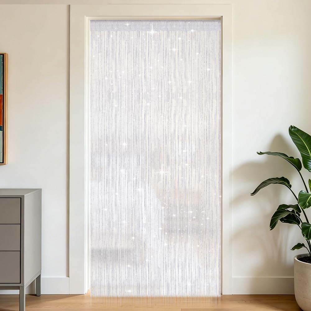 OFFCUP String Door Curtains, 100 x 200cm String Doorways Divider