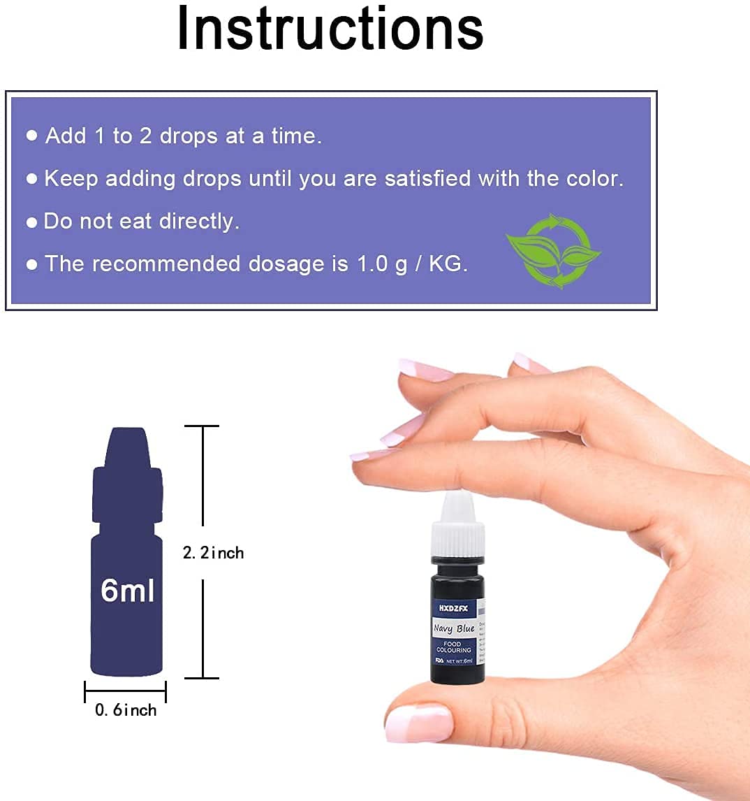 Buy Food Colouring 12 Colours x 6ml Food Dye Concentrated Liquid Cake