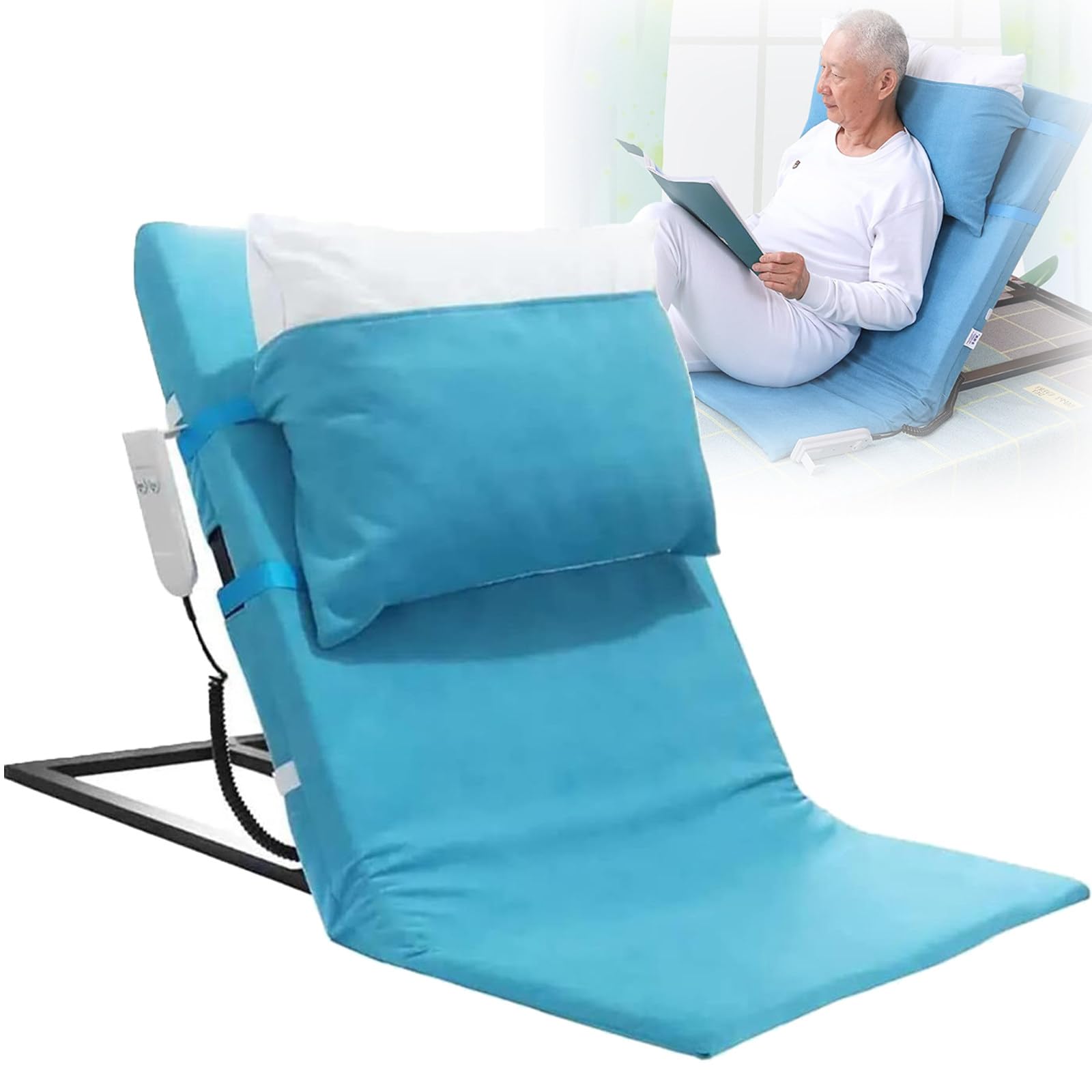 Respaldo de cama eléctrico articulado y plegable para el descanso lumbar en el hogar