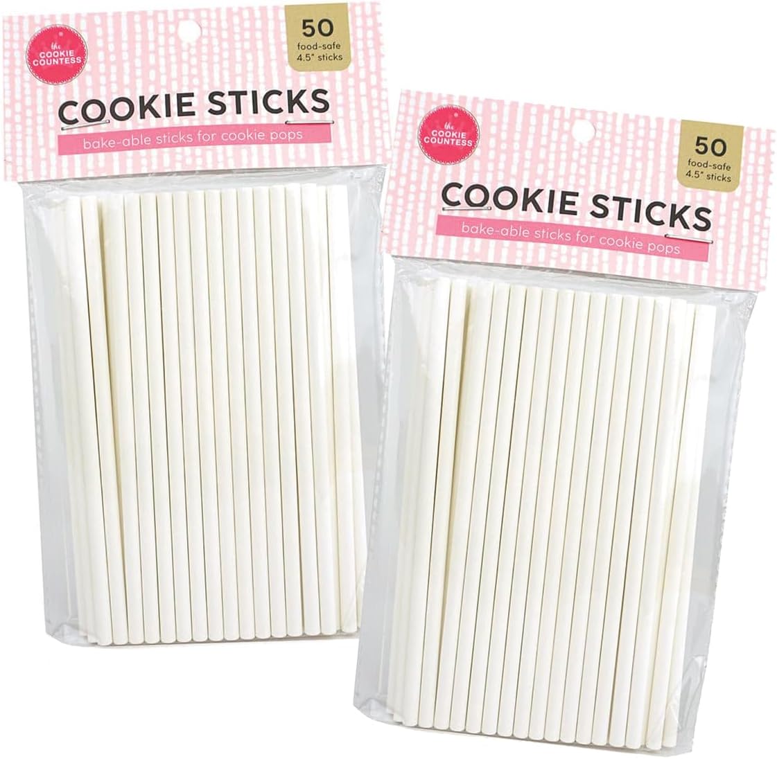 Cookie Pop Sticks Pack of 2 (100 cookie sticks 4.5 inches)