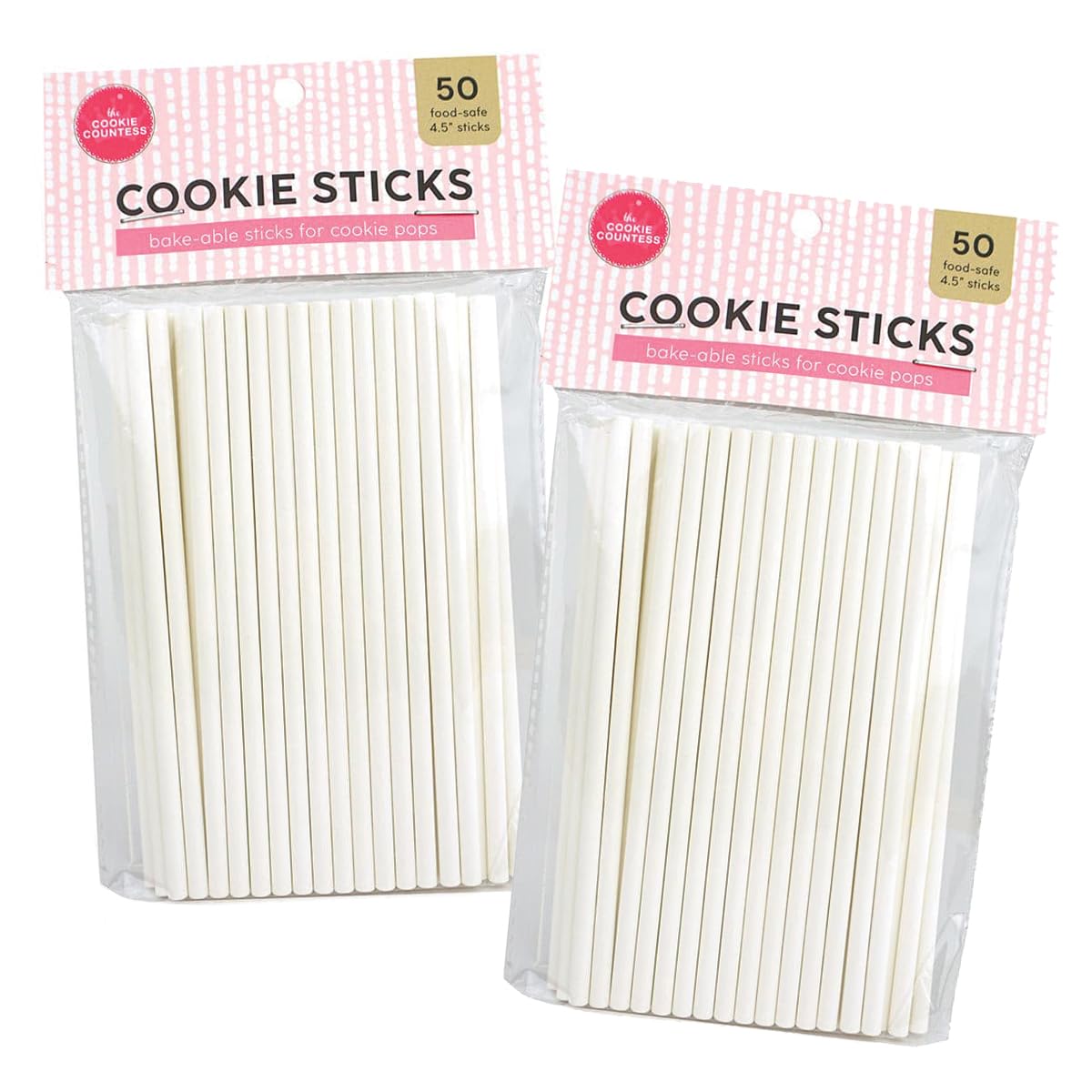 Cookie Pop Sticks Pack of 2 (100 cookie sticks 4.5 inches)