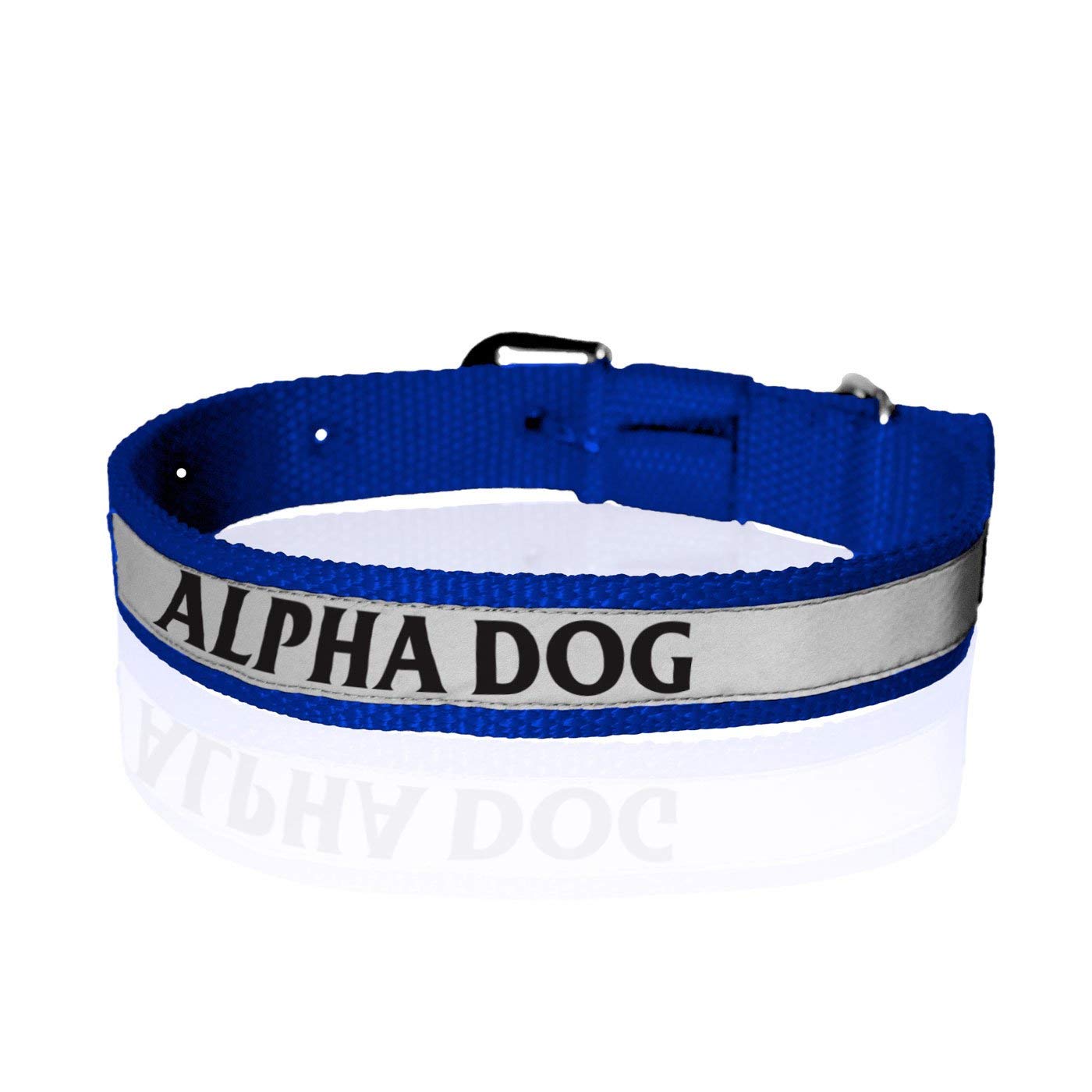 Ruse Pet Alpha Printed Reflective Nylon Neck Belt Adjustable Dog Collar for Puppy, Small, Big Dogs. (B08CSWBLBX) Amazon Price History, Amazon Price Tracker