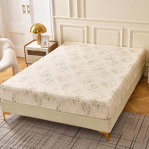 Miniatura 2 de Mengersi Sábana bajera ajustable tamaño Queen, sábana bajera de microfibra suave y ligera con bolsillo profundo (Queen, morado)