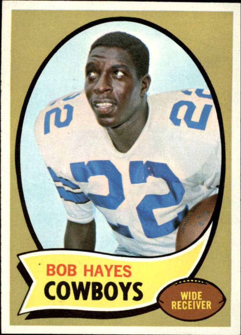 1970 Topps High Series 2 Football #189 Bob Hayes Dallas Cowboys Set Break #1 (Scans Show Actual Card)
