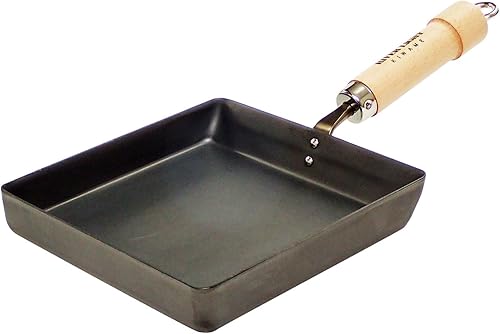 River Light - Sartén para huevos de hierro, Extreme Japan, grande, compatible con inducción, fabricada en Japón