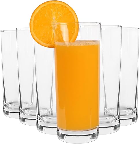 Argon Tableware - Vasos de hiball tradicionales, 12.2fl oz, caja de regalo de 6 unidades