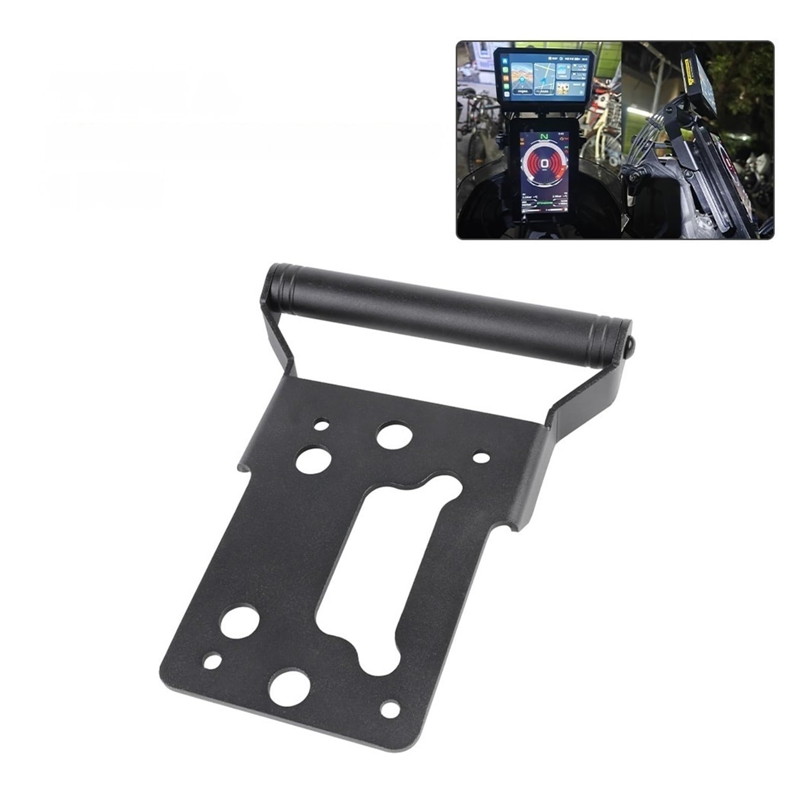 Soporte para teléfono de Moto Soporte de teléfono para Motocicleta para CFMoto 800 MTX, Soporte navegación GPS, Barra extensión Placa(Navigation Bracket A)