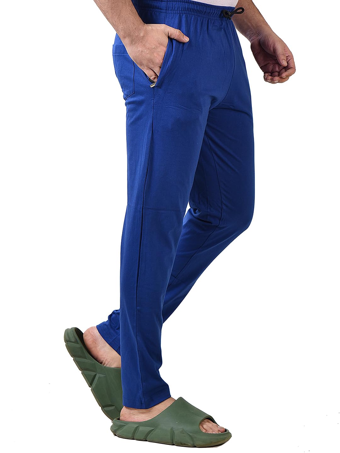 Men’s Cotton Track Pants with Drawstring Waist & Pockets | Slim Fit for Gym, Sports, Running & Daily Casual Wear-image-38