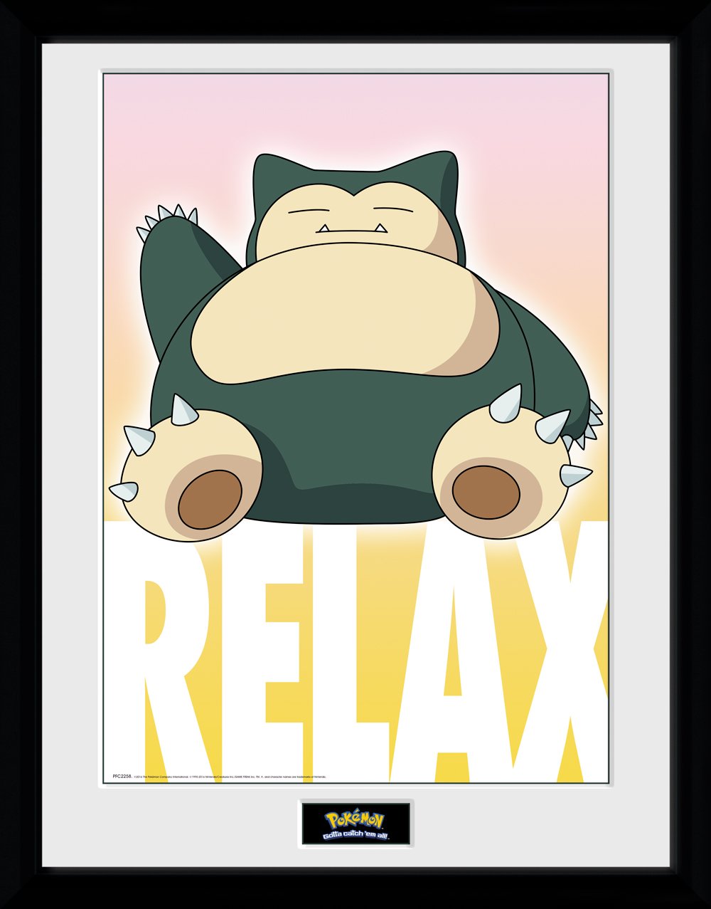 GB eye Pokémon Snorlax 30 x 40cm Framed Collector Print