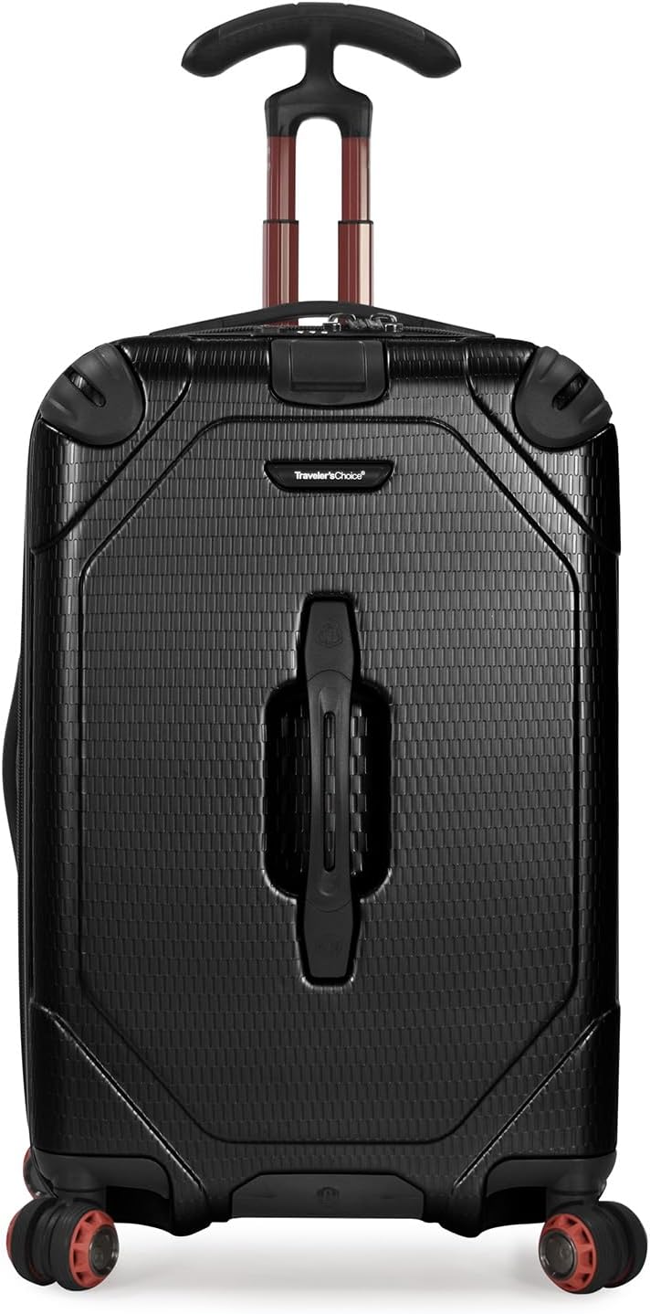 Traveler's Choice Maxporter II Hardside Spinner, Black, 22