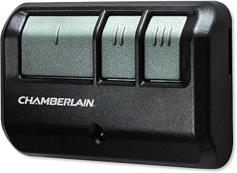 Chamberlain Group G953EV-P2 Chamberlain/LiftMaster/Craftsman 953EV-P2 3-Button, Security +2.0 Compatible, Includes Visor Clip Garage Door Opener Remote , Black , Small