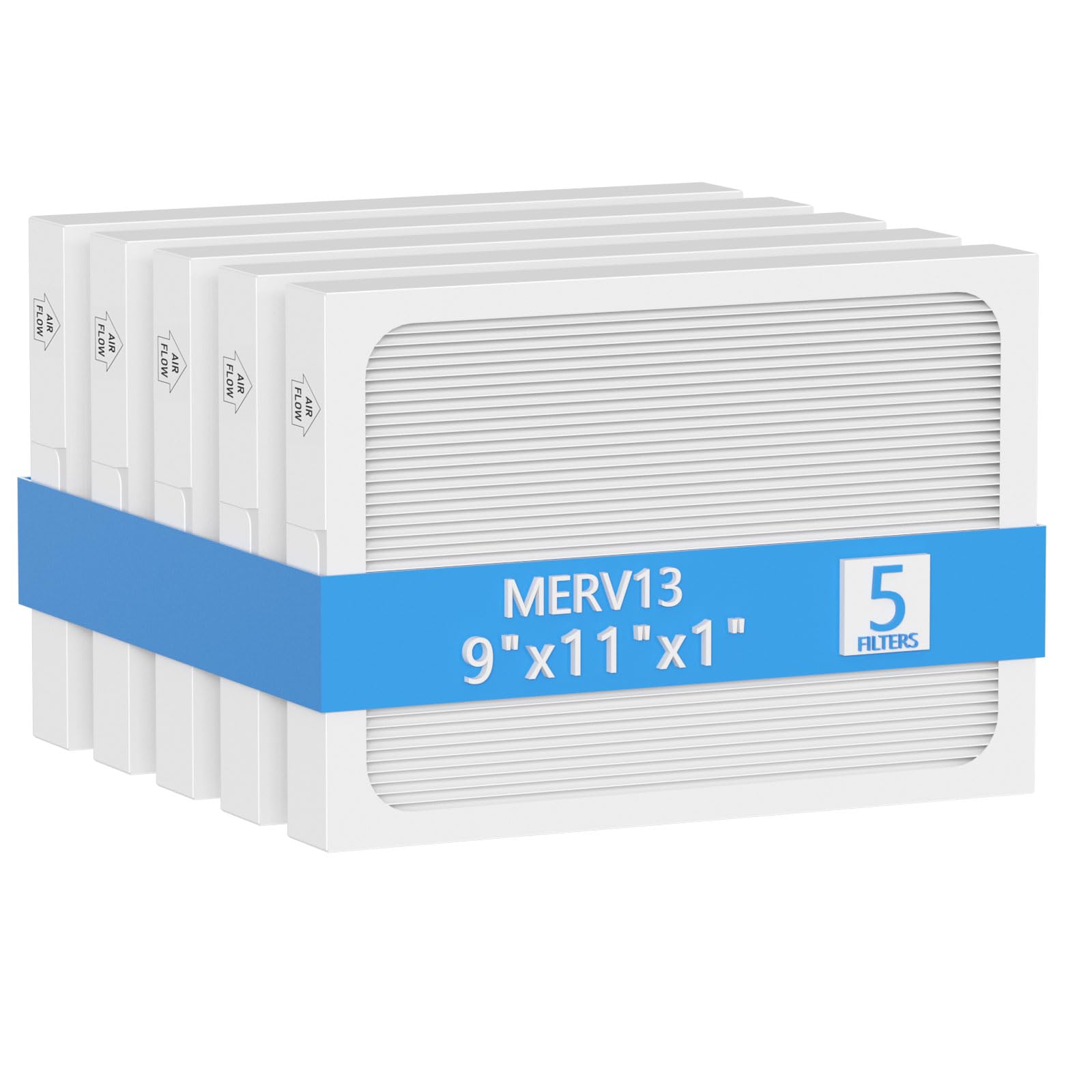 9 x 11 x 1 MERV 13 Replacement Dehumidifier Filter Compatible with Santa Fe Compact70, Ultra70, Element, Compact2, UA 65H dehumidifier Models, 5 Pack