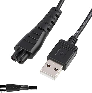 Cable de carga USB para afeitadora y recortadora de barba, cargador de 5 V compatible con modelos Remington, cable de 1,2 m, duradero