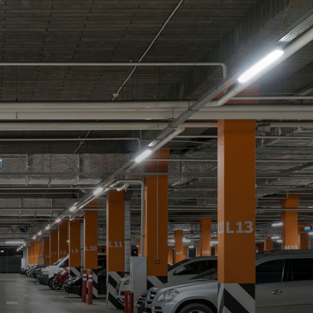 V-TAC Plafoniera LED Chip Samsung Impermeabile 48W 120lm/W M Series 150cm Copertura Satinata 4000K IP65