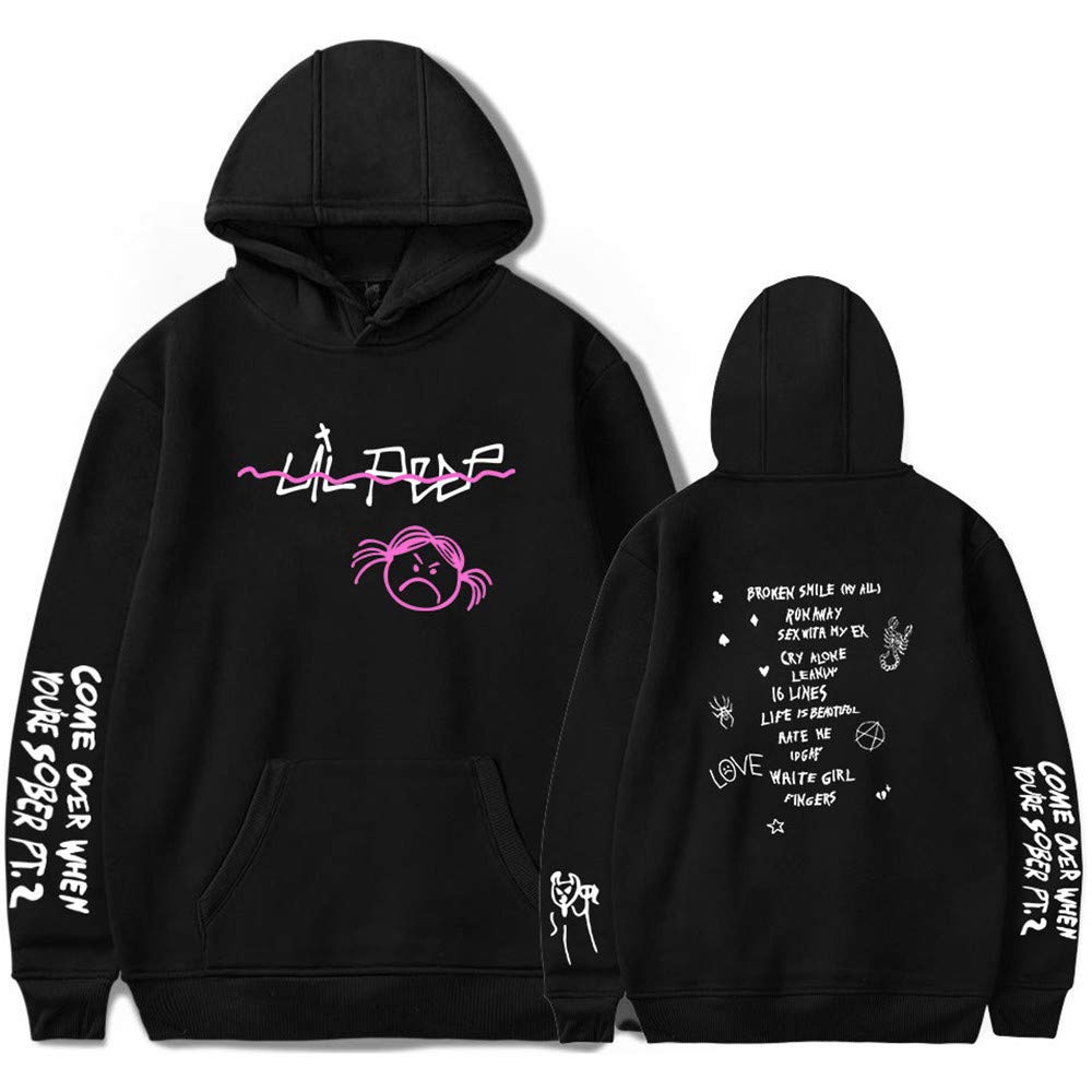 Awkingbf Unisex Hoodie Sweatshirt Lil Peep Crybaby Printed