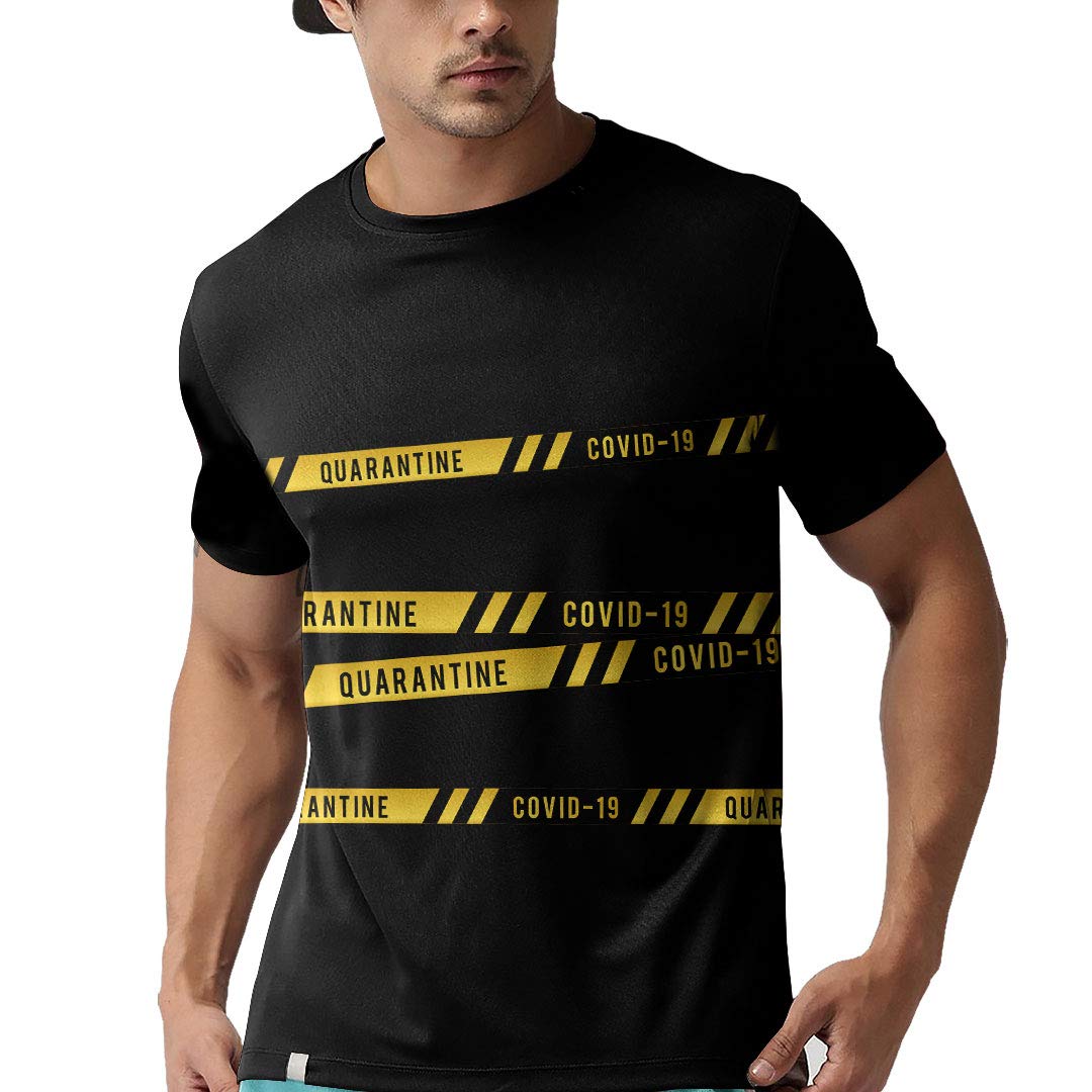 Quarantine Tshirt, black Tshirt, Unisex Tshirt (M)