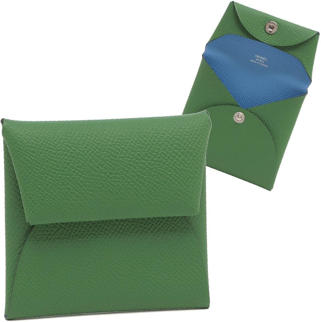 エルメス]小銭入れ コインケース バスティア W刻印 グリーン