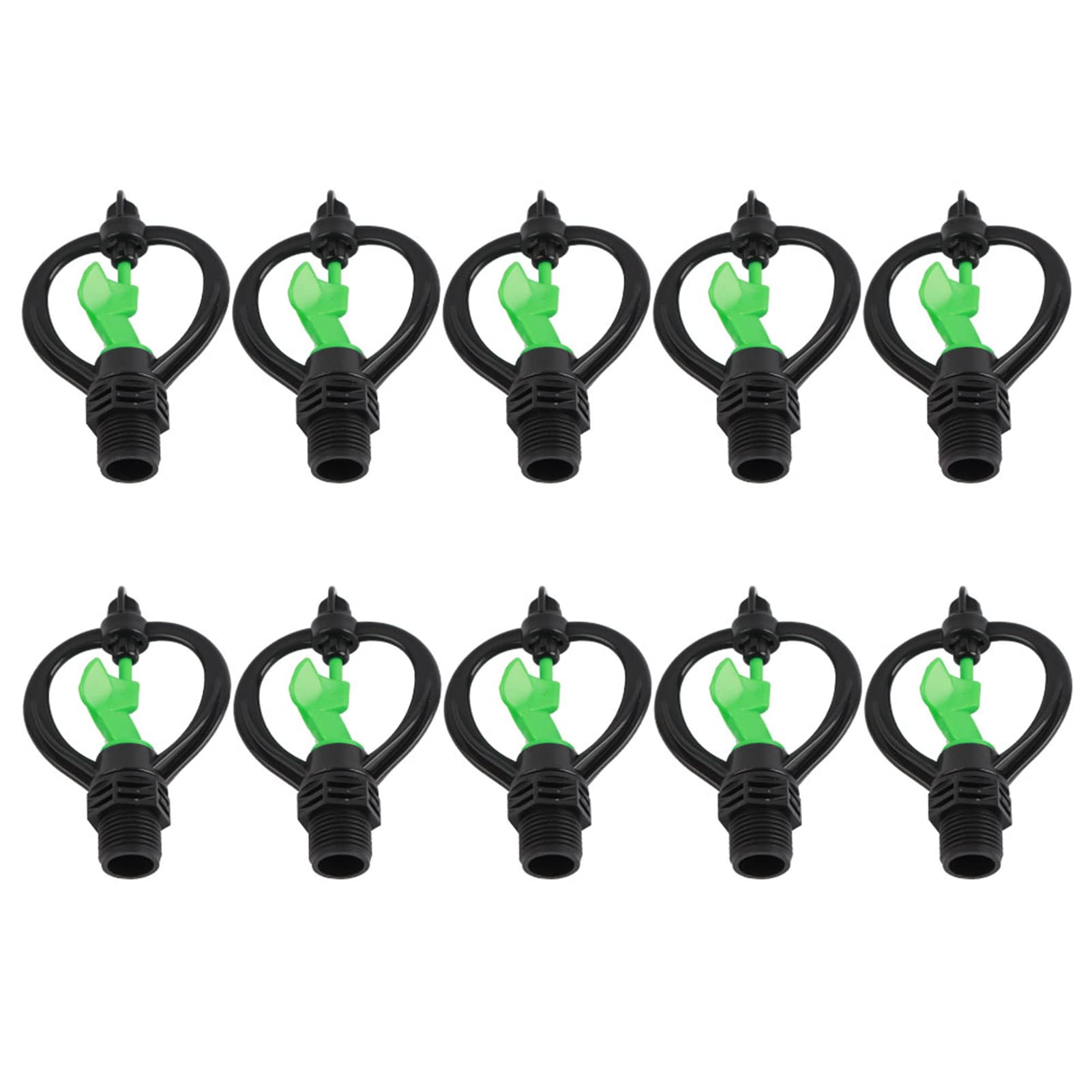 Kit 10 Micro Arroseurs 360° + 10 Supports - Buse Irrigation Rotative Pour Jardin Et Serre