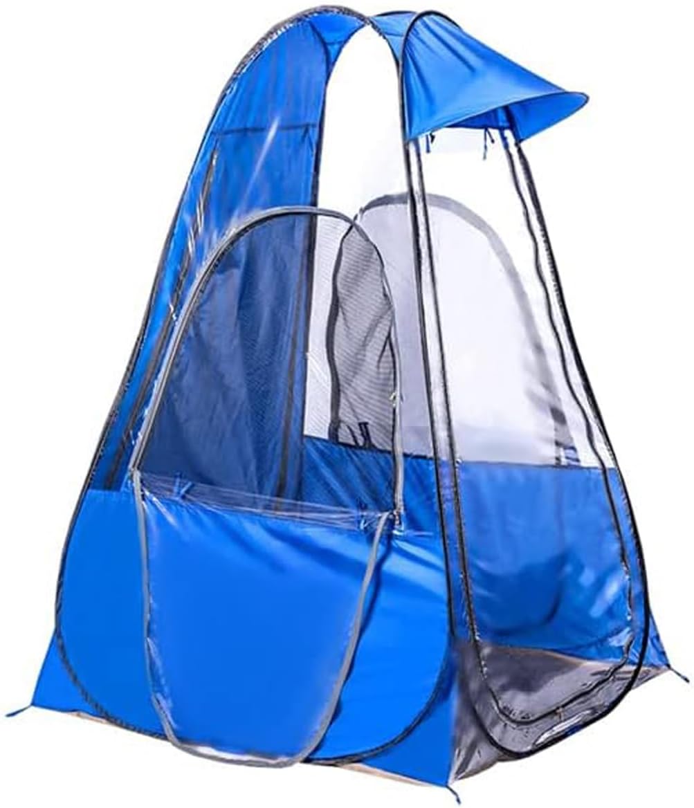 Sports Shelter Weather Tent Single Person Portable Pop Up Tent Pods Outdoor Rainproof & Windproof Double Doors for Watching Sport Events, Camping, Hiking, Fishing, Beach Tents Canopy