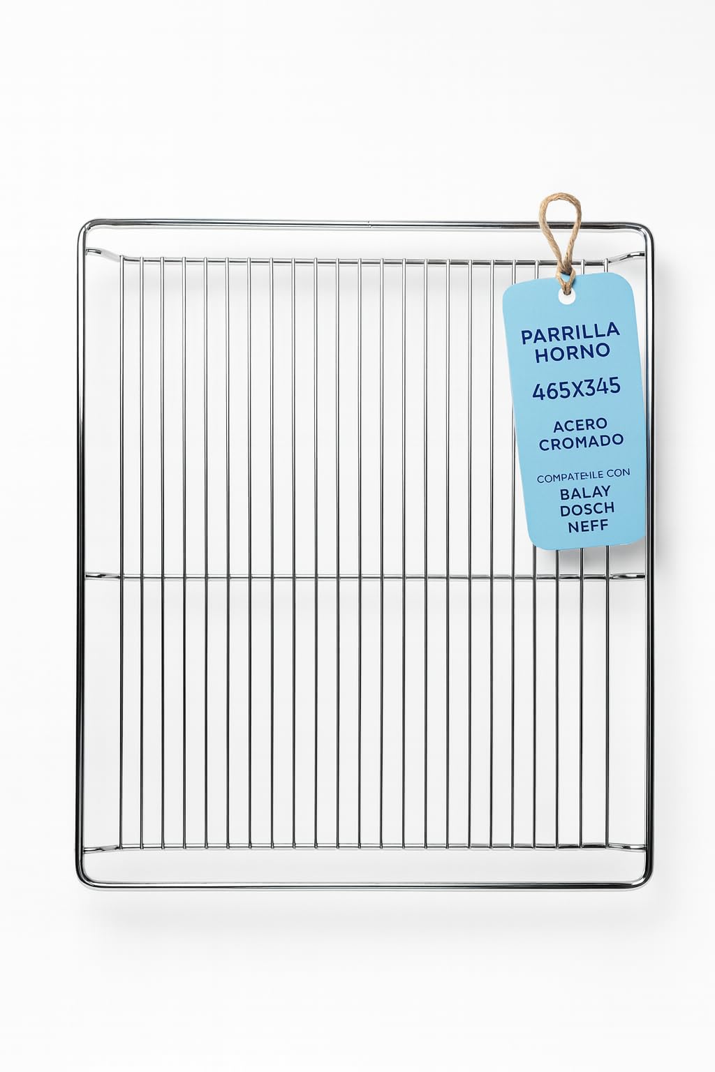 RECAMBIOS DREYMA Parrilla De Horno 465x345 mm Acero Cromado 00472484 Para Guías Laterales Encaje Directo Compatible Con Bosch Balay Neff Lynx Junker Constructa Viva Repuesto Profesional HORECA