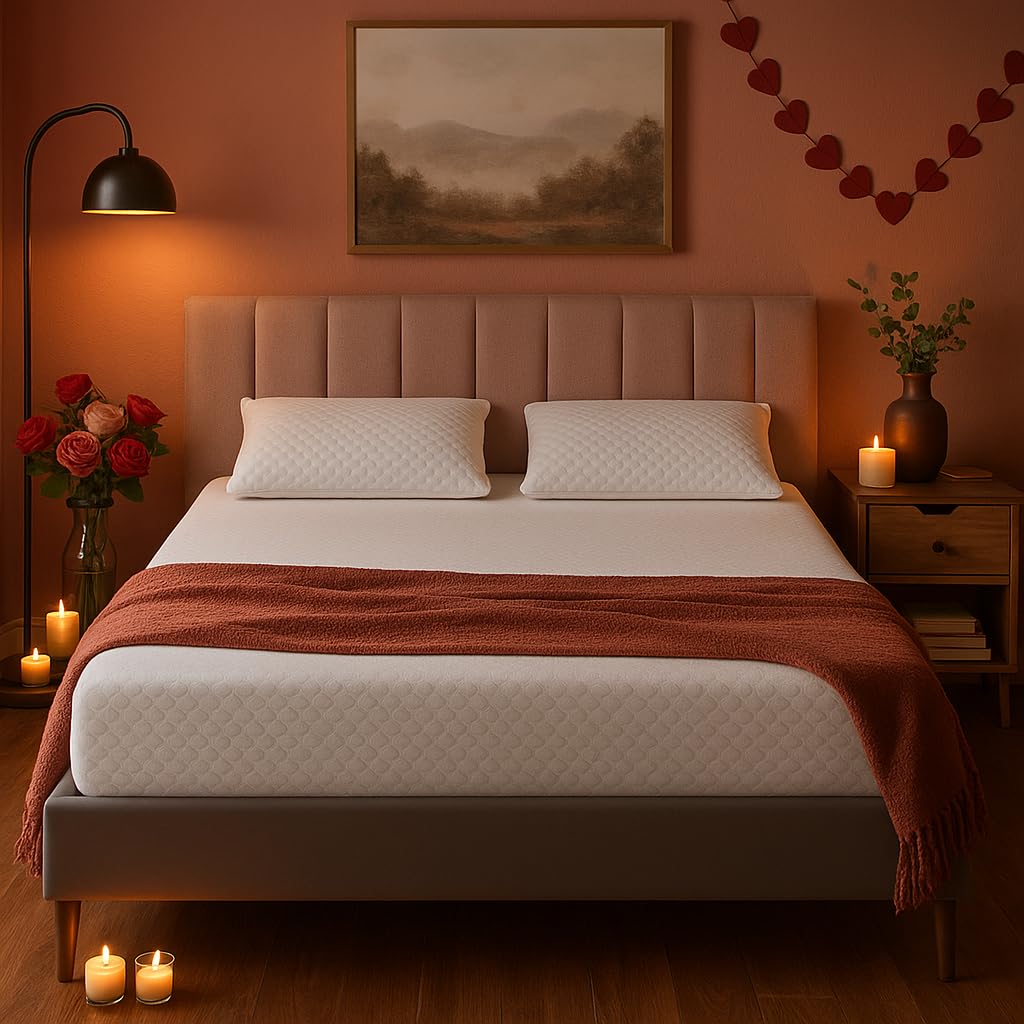 memory foam mattress, gel-infused with high-density base, medium firm, certipur-us, washable cover, 8'' full