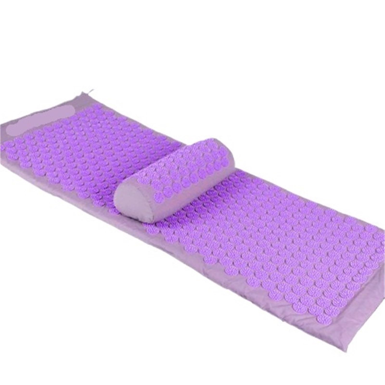 Esterilla Acupresion Juego de estera acupresión con esponja flor loto 130x50x2,5 CM for masaje acupuntura for Yoga(Purple)