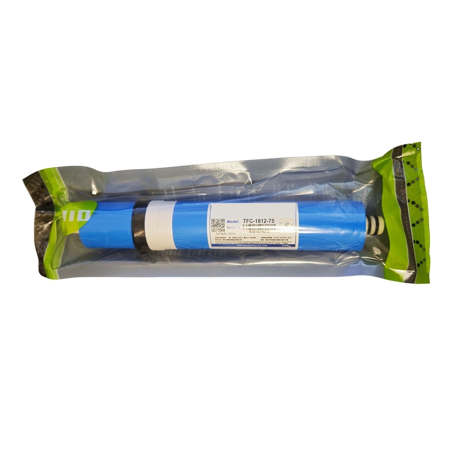 Membrana de ósmosis inversa 75G, modelo 1812, filtro de alto caudal de repuesto for sistemas purificadores de agua domésticos. Debajo del fregadero