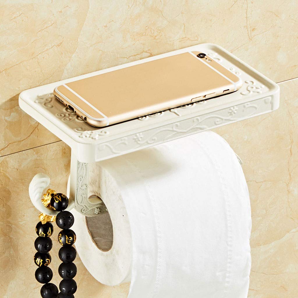 Uchwyt na papier toaletowy ze stopu cynku Uchwyt na papier toaletowy do łazienki Stojak na telefon komórkowy z półką Wieszak na ręczniki łazienkowe Uchwyt na papier toaletowy(