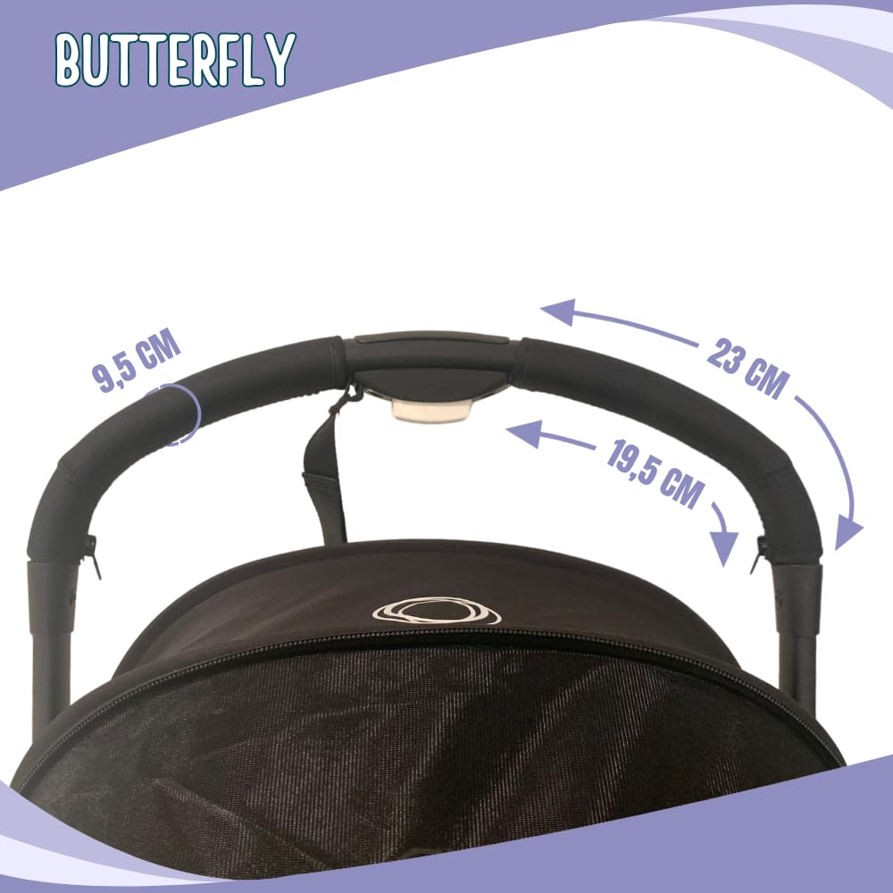 PROTEC TIF | Protezioni in neoprene per manubrio compatibili con Bugaboo BUTTERFLY (Si applicano sulle custodie originali)