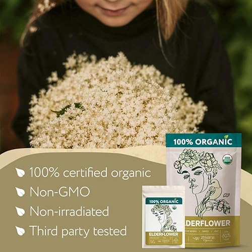 Miniatura 134 de Zhivana Organics - Té orgánico de bayas de espino blanco 16 onzas, para presión arterial alta, apoyo para la salud cardíaca y relajación