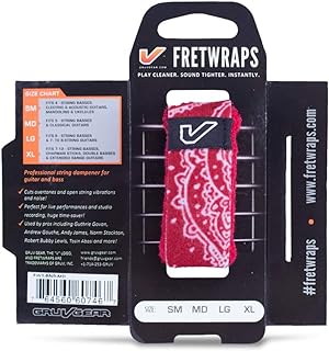Gruv Gear Bandana FretWraps , Large, Red