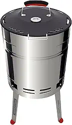 Churrasqueira a Carvão Tramontina TCP 400 em Aço Inox com Tampa em Aço Carbono Esmaltado