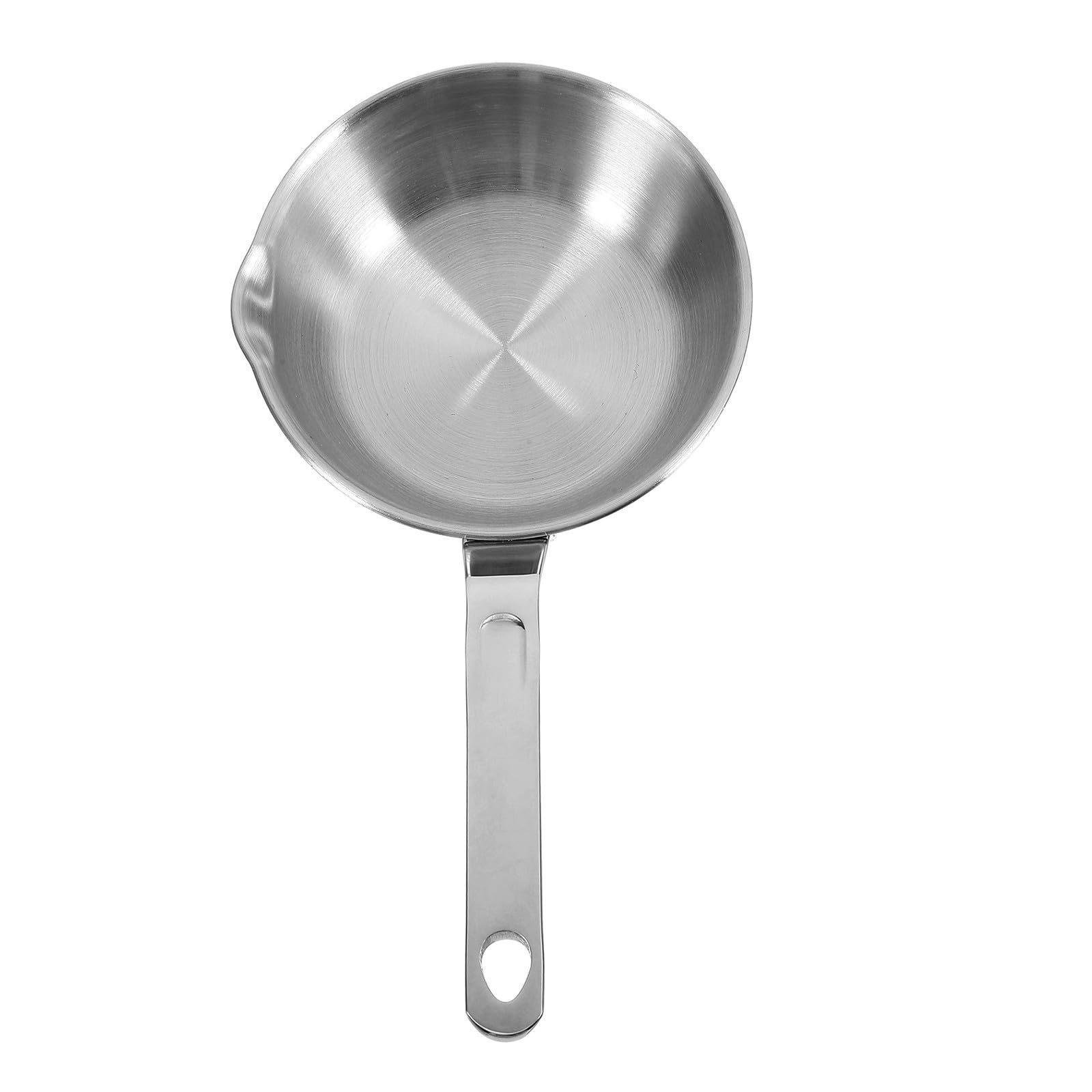 Operitacx Mini-Eierpfanne – 10,4 cm (4,1 Zoll) Mini-Saucentopf aus Edelstahl – Kleiner Topf zum Omelettbraten mit Ausgießer für die Küche zu Hause und das Restaurant