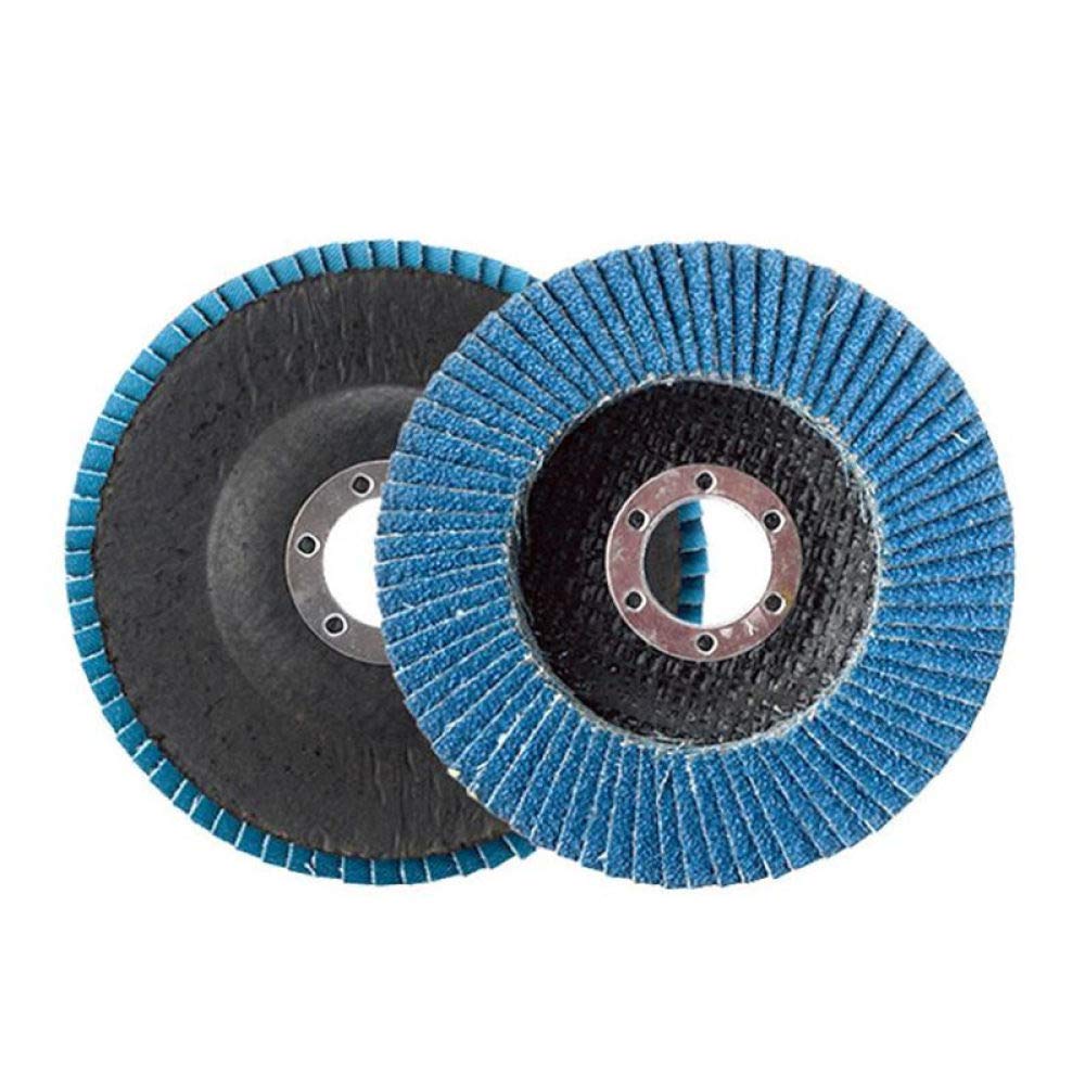 5 uds / 10 Uds discos de aleta de calidad 115mm 4,5 discos de lijado 40/60/80/120 discos de pulido de grano cuchillas para amoladora angular, 10 uds 80 grano