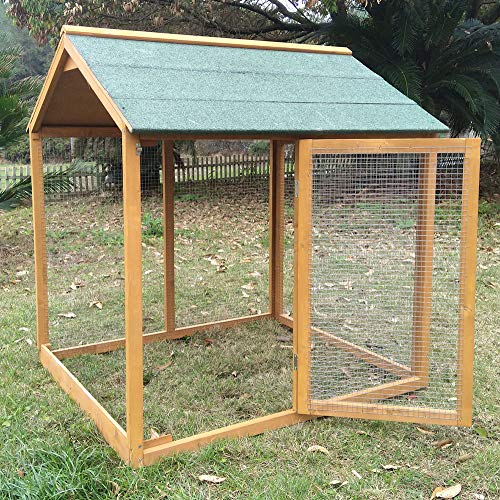 Zoopplier Winterfest Hühnergehege wetterfest Hühnerauslauf XXL große Wachtelstall Freilaufanbau Gluckshaus massivem Holz… – Bild 4