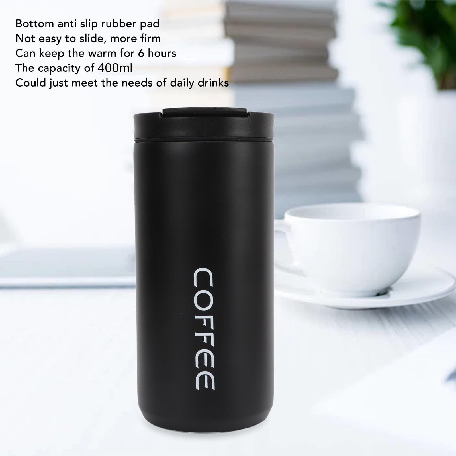 Tazza Da Caffè Da Viaggio Isolata Tazza Termica Vetro Inox 380 - Foto 10