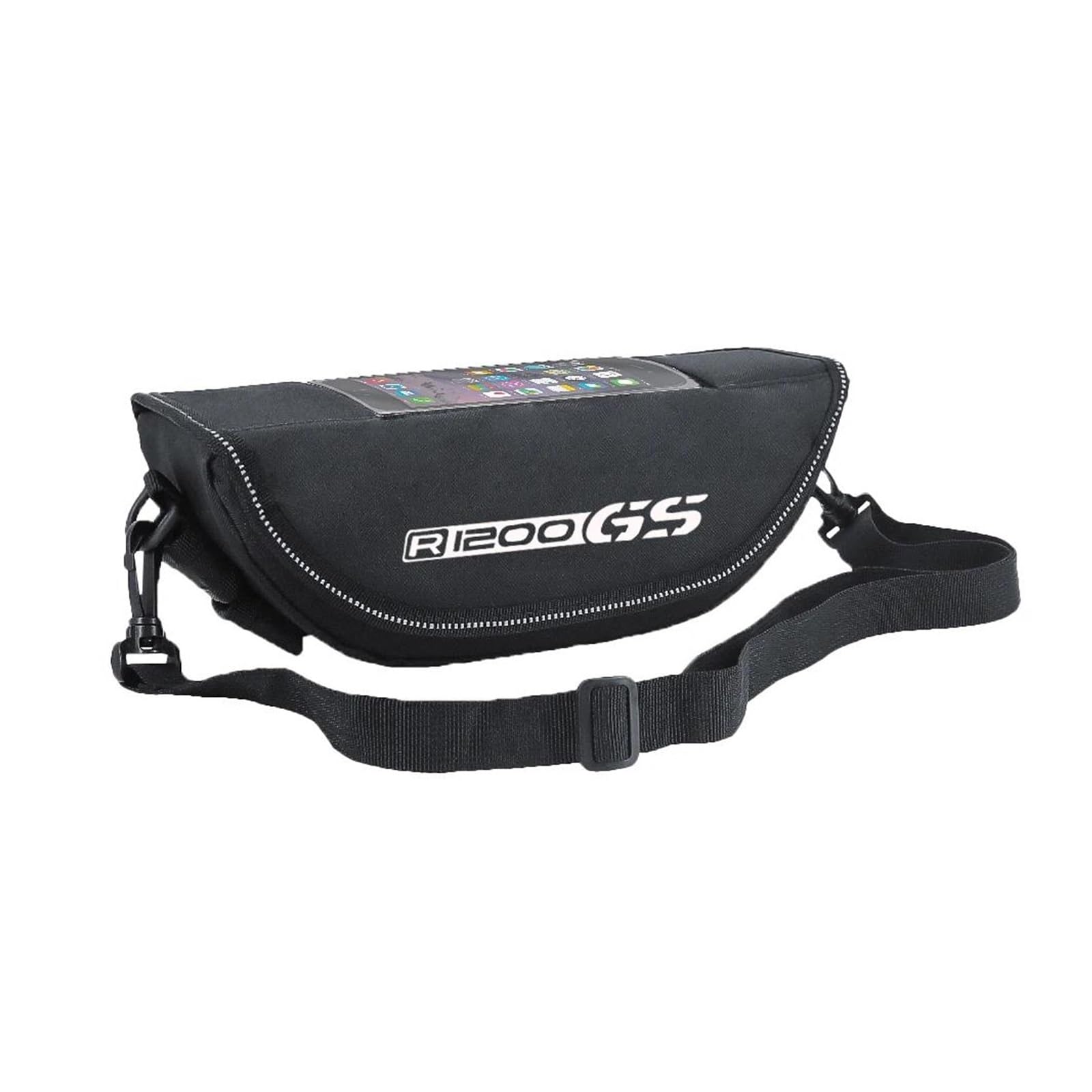 Sacoche De Guidon Moto pour BMW R1200GS R1200 GS R 1200GS(Black2-with Logo)