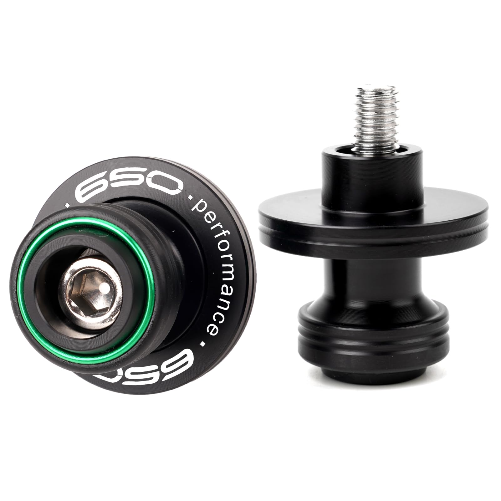 Fit For Kawasaki Ninja 650 EX650 Z650 RS Z 650 2017-2023 2024 2025 Versy 650 Motorcycle CNC Swingarm Spool Sliders Stand Screw Swing Arm Sliders (Green)