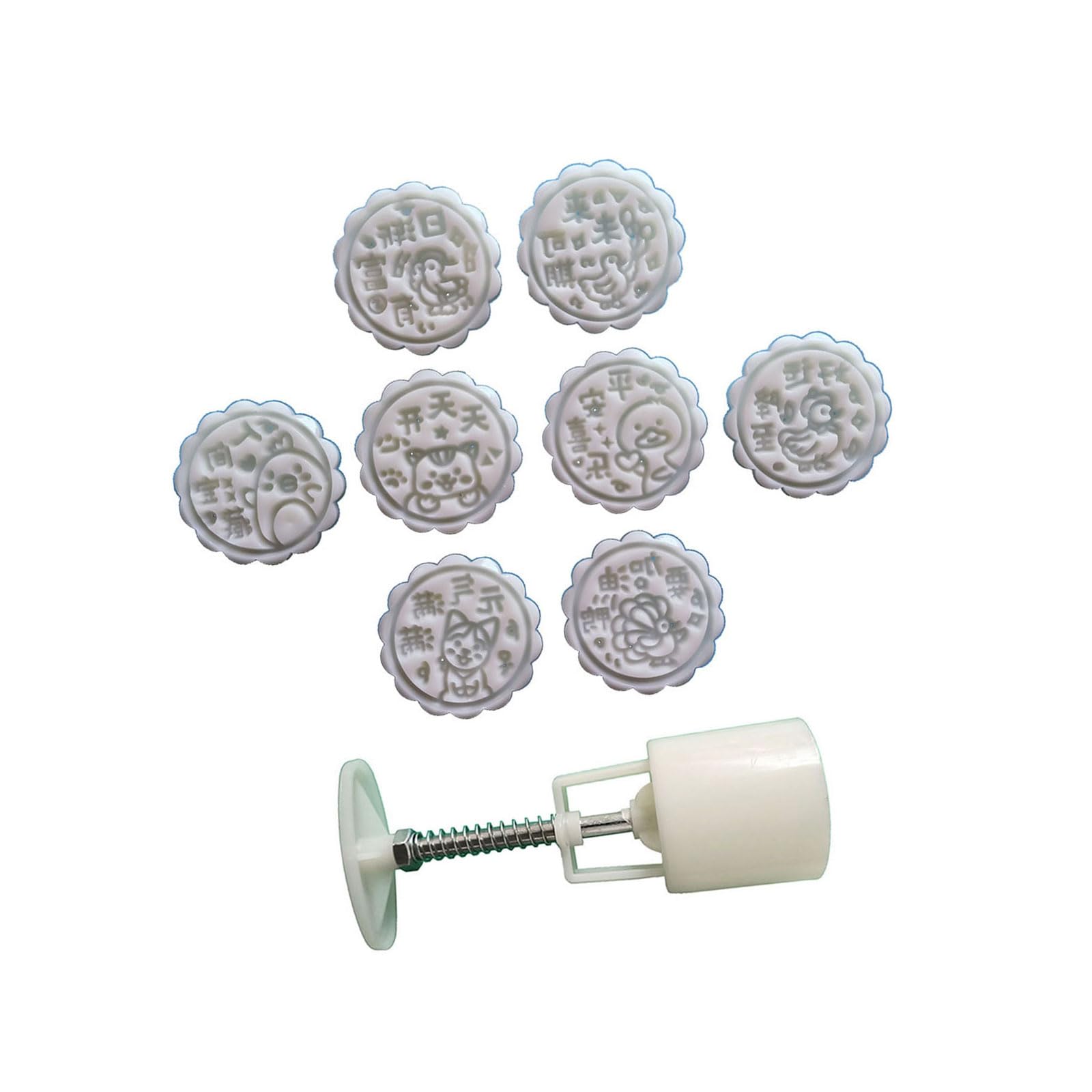oringnat Hand Pressed Cakes Mold ABS Bean Pastes Cake Mold for Baking Enthusiasts Festival Pastries Bakewares