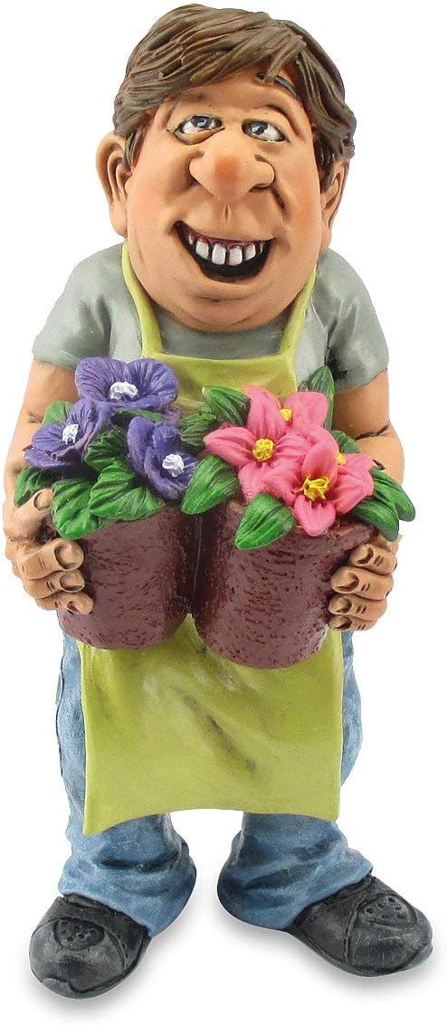 Les Alpes 014 99590 Gärtner stehend 15 cm Kunstharz Funny Dekofigur