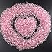 PMLAND Acrylic Mini Flat Marbles, Pebbles, Beads 3500+ Pcs 6 mm in Diameter for Vase Fillers, Brush Holder, Party Table Scatter, Wedding, Decoration, Crafts - Pink