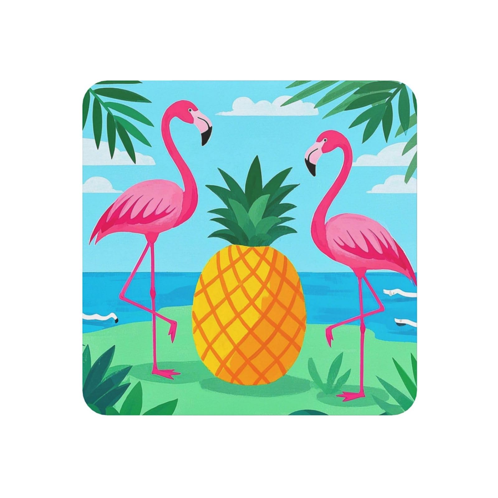 Fridge Magnets Waterproof Personalized Magnets for Fridge Flamingos and Pineapples Refrigerator Magnets Home Decoration Magnetic Sticker for Locker Accessories Whiteboard Kitchen Office Decor