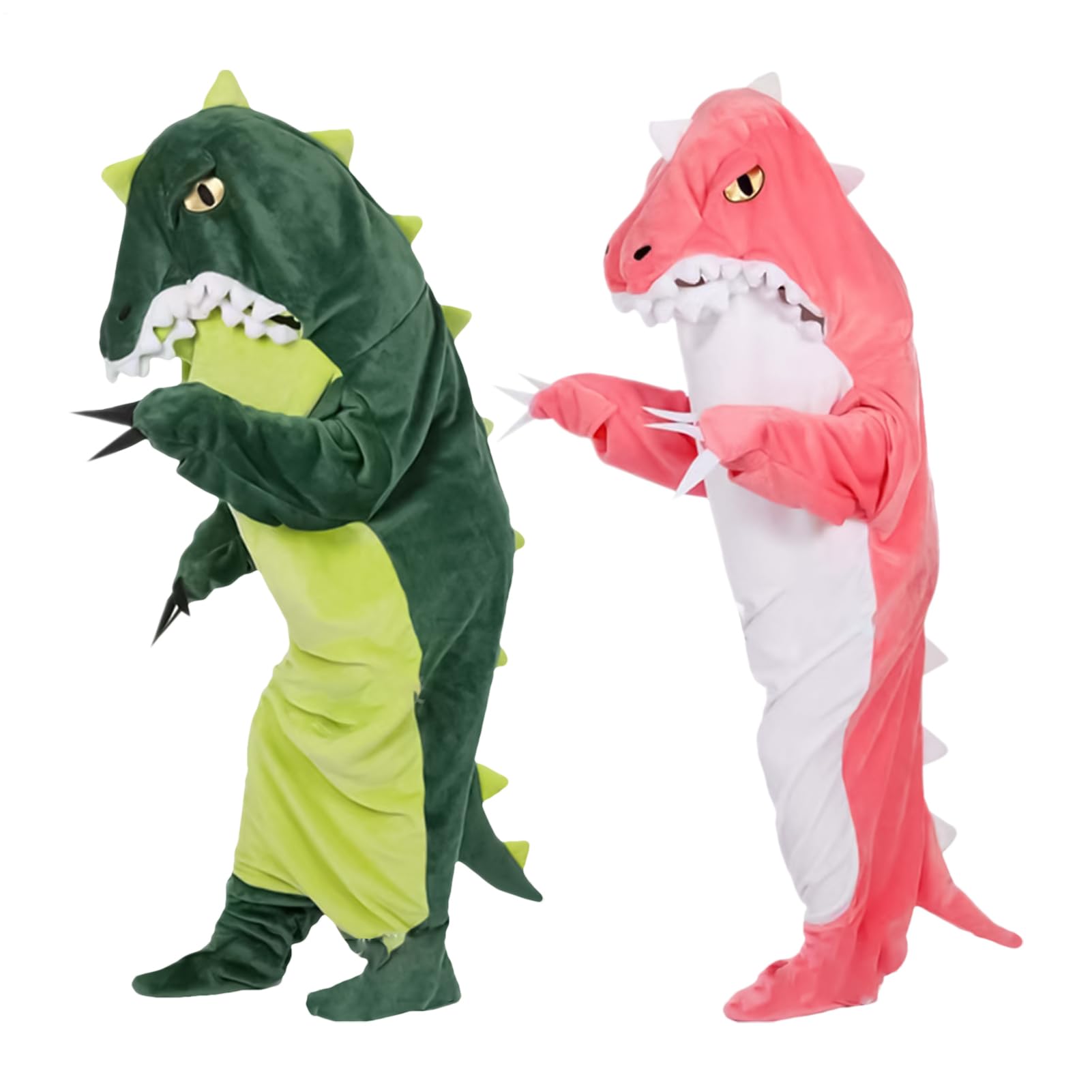Kostium Dinozaura dla Dorosłych Luźne Dopasowanie Urocze Miękkie | Dinozaur Nośny Bluza z Kapturem Na Imprezę Bożonarodzeniową Halloween Paradę Mężczyzna Chłopak Dziewczyna