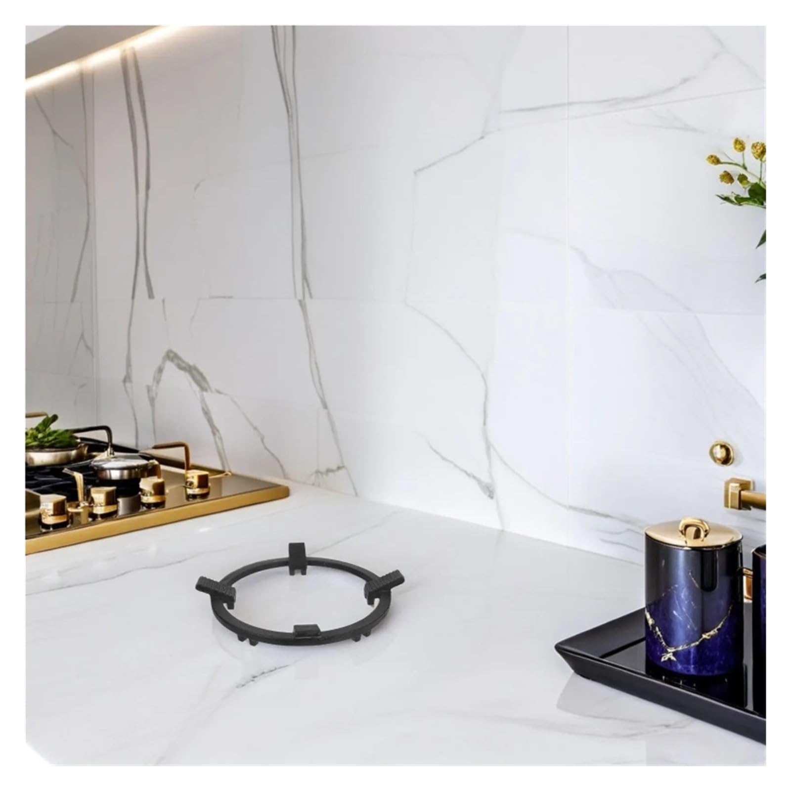 Gasherd-Rack-Ständer, Eisen-Wok-Ring for Kochen, Rutschfeste Topfunterstützung for Elektroherd, Herd, Pfannenhalter, Küche, Kochfeld, Topfhalter, Pfannenunterstützung
